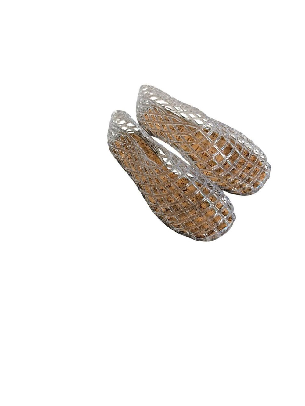 Coconuts by Matisse Marlow Jelly Ballet Flats Size 8 Slip-On Basketweave Shoes